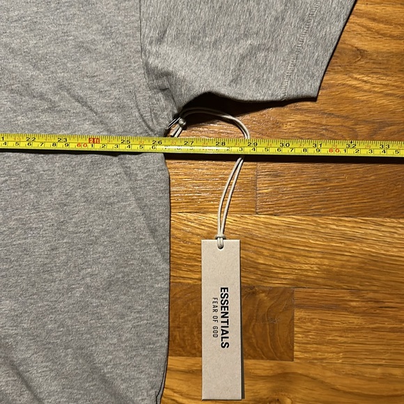 Essentials - Fear Of God - Oversized Crewneck Tee - Dark Heather Oatmeal - NEW - Picture 4 of 11